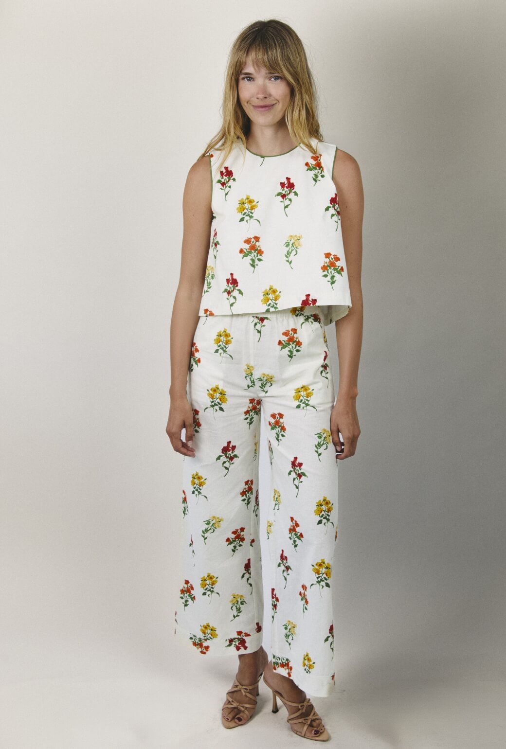 Wide Leg Trousers - Knockout Rose