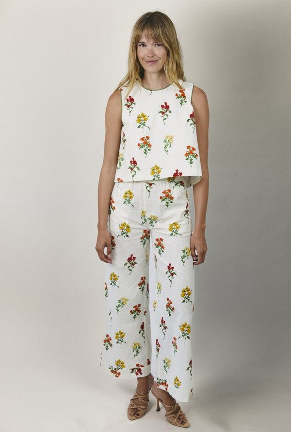 Wide Leg Trousers - Knockout Rose
