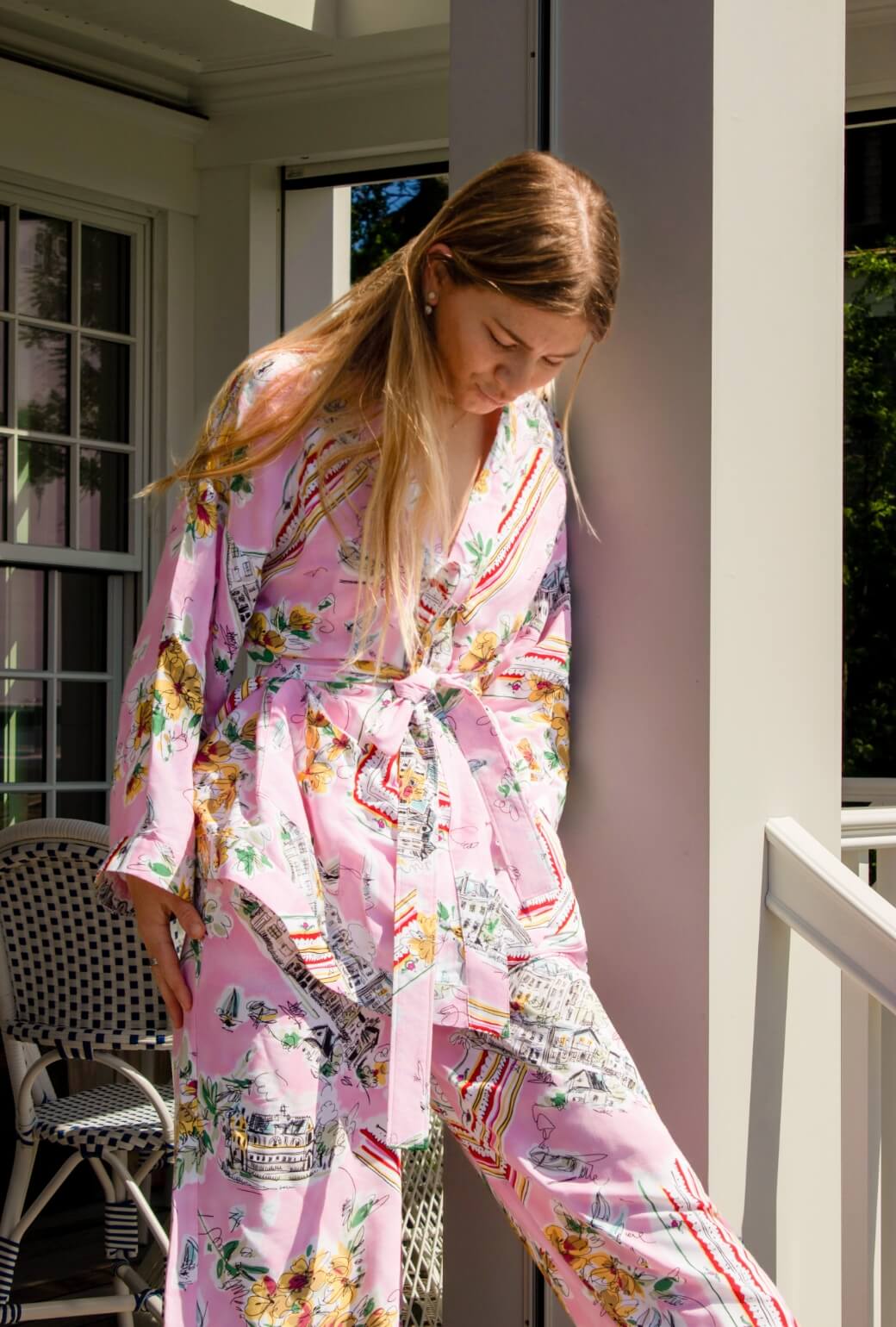 Buru x TCC Wide Leg Trousers - Pink Wanderlust